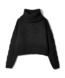 GRL | ケーブル編みタートルニットトップス(ニット/セーター)