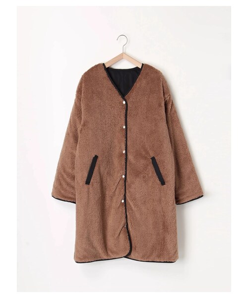 ehka sopo（エヘカソポ）の「ボア×キルトリバーコート（）」 - WEAR