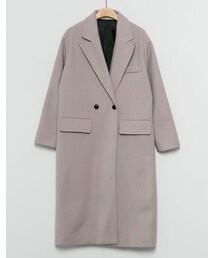 fd style | テーラードカラーダブルロングコート(その他アウター)