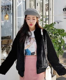 DHOLIC | リバーシブルギャザースリーブブルゾン(ブルゾン)