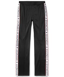 GIVENCHY | Givenchy Rubber-Appliquéd Fleece-Back Satin-Jersey Trousers(その他パンツ)