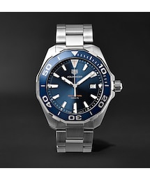 TAG Heuer | TAG Heuer Aquaracer 43mm Polished-Steel Watch(アナログ腕時計)