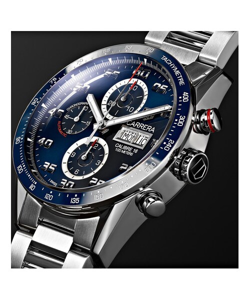 TAG Heuer（タグホイヤー）の「TAG Heuer Carrera Automatic Chronograph 43mm Polished-Steel Watch（アナログ腕時計・メンズ・Silver・one size）」の5枚目の写真