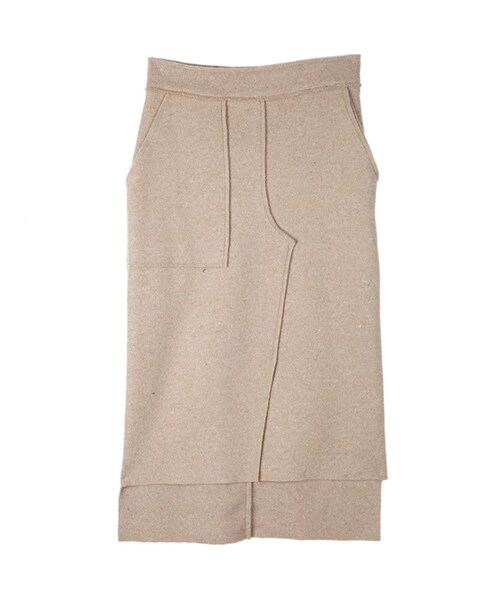 DINT（ディント）の「メリーアウトラインウールスカート（スカート・レディース・Beige/Other・S/M）」の2枚目の写真