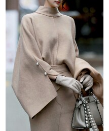 DINT | 1メリーアウトラインウールニットトップ(ニット/セーター)