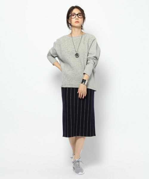 BARNYARDSTORM（バンヤードストーム）の「ストライプタイトスカート（スカート・グレー/ネイビー）」の15枚目の写真