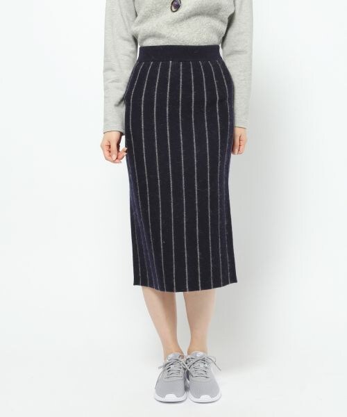 BARNYARDSTORM（バンヤードストーム）の「ストライプタイトスカート（スカート・グレー/ネイビー）」の16枚目の写真