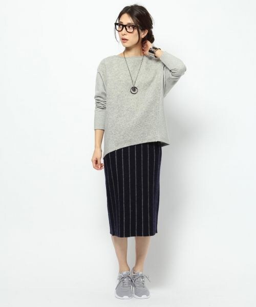 BARNYARDSTORM（バンヤードストーム）の「ストライプタイトスカート（スカート・グレー/ネイビー）」の14枚目の写真