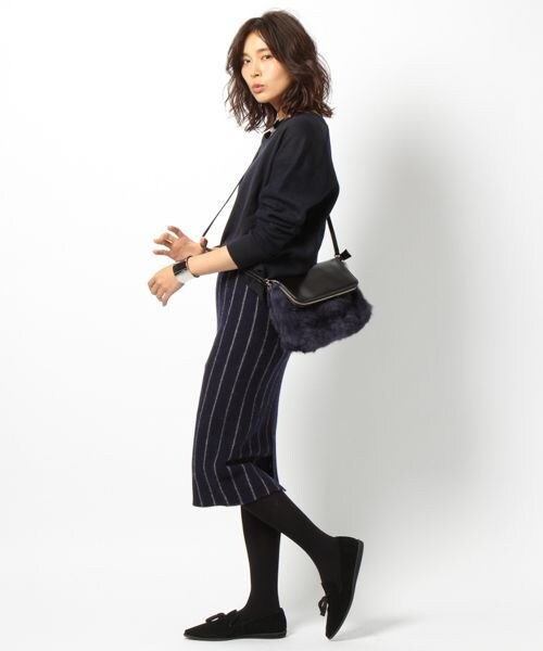 BARNYARDSTORM（バンヤードストーム）の「ストライプタイトスカート（スカート・グレー/ネイビー）」の10枚目の写真