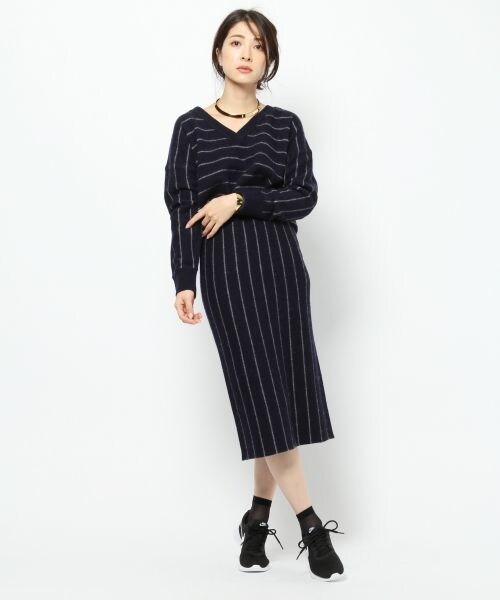 BARNYARDSTORM（バンヤードストーム）の「ストライプタイトスカート（スカート・グレー/ネイビー）」の11枚目の写真