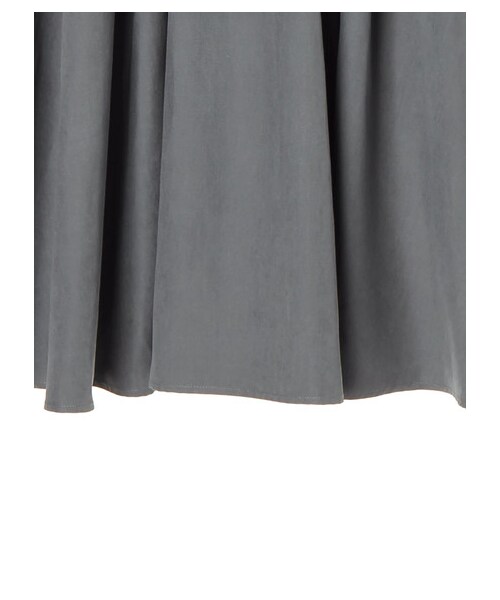 earth music&ecology（アースミュージックアンドエコロジー）の「・フェイクスウェードスカート（スカート・ブラック/ボルドー/ベージュ/ダークグリーン・F）」の7枚目の写真