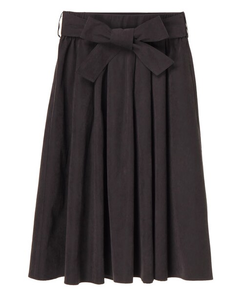 earth music&ecology（アースミュージックアンドエコロジー）の「・フェイクスウェードスカート（スカート・ブラック/ボルドー/ベージュ/ダークグリーン・F）」の8枚目の写真