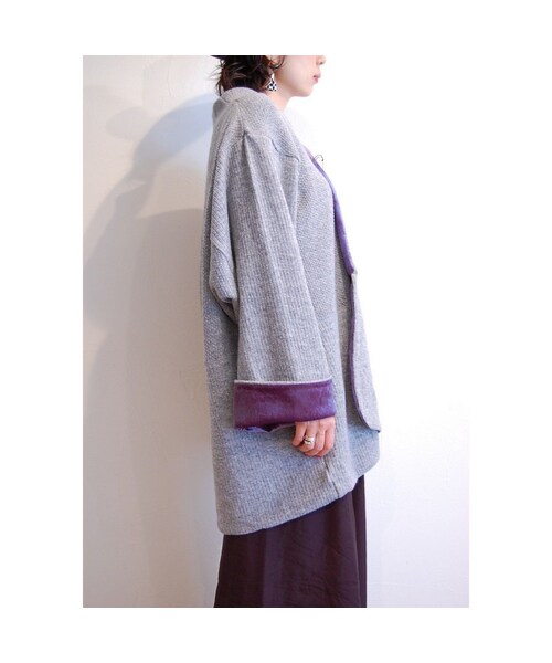 hippiness（ヒッピネス）の「クォーターニットリブガウン（その他アウター・レディース・その他）」の4枚目の写真