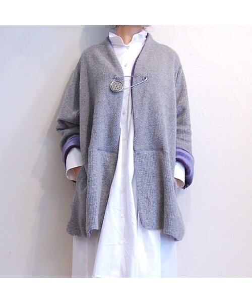 hippiness（ヒッピネス）の「クォーターニットリブガウン（その他アウター・レディース・その他）」の3枚目の写真