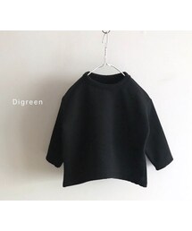 cache cache | 裏起毛トレーナー（ブラック）(Tシャツ/カットソー)