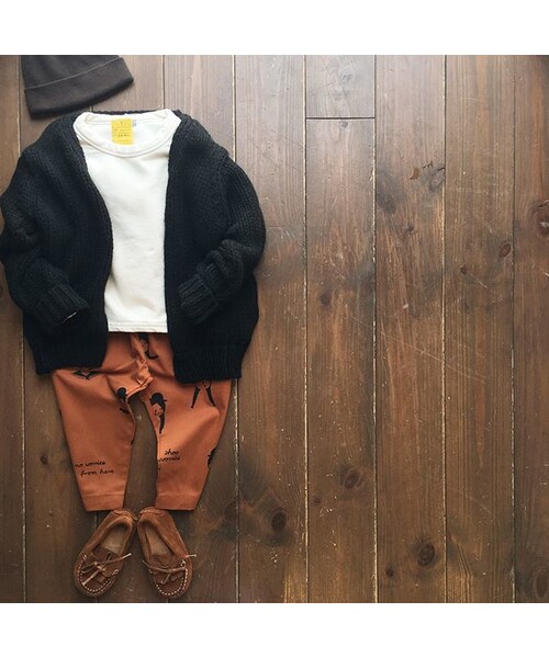 cache cache（カシュ カシュ）の「裏起毛トレーナー（アイボリー）（Tシャツ/カットソー・キッズ・その他）」の2枚目の写真