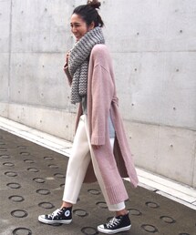 LAULEN | SLIT KNIT LONG GOWN(カーディガン/ボレロ)