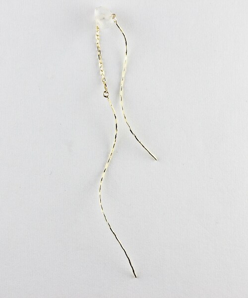 pinacoteca(ピナコテーカ)の「ピナコテーカ 709 スウァーリー ライン アメリカン ピアス(ピアス(両耳用)・レディース・ゴールド・Free)」の3枚目の写真