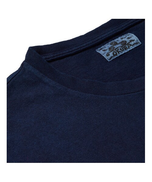 BLUE BLUE JAPAN（ブルーブルージャパン）の「Blue Blue Japan Printed Indigo-Dyed Cotton-Jersey T-Shirt（Tシャツ/カットソー・メンズ・Blue・XS/M/S/XL/L）」の2枚目の写真