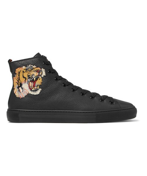 gucci major high top leather sneakers