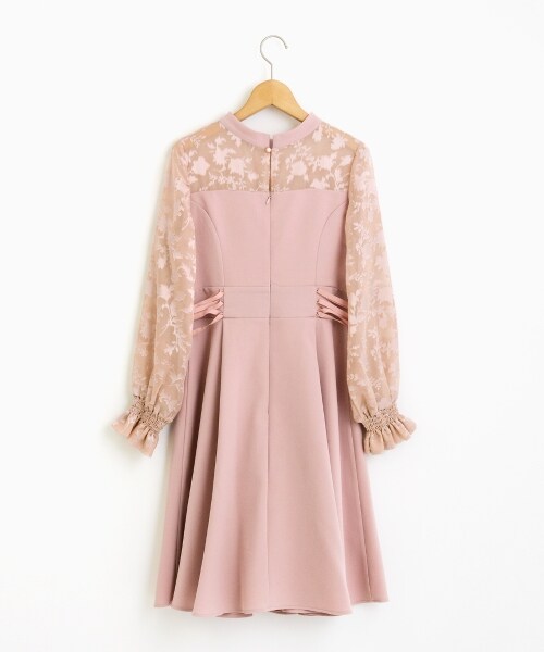 MAJESTIC LEGON（マジェスティックレゴン）の「【予約商品】【WEB限定】キャンディースリーブドレス（ワンピース/ドレス・レディース・ブラック/ピンク・M）」の10枚目の写真