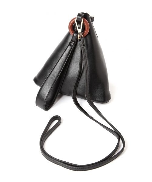 studio CLIP（スタディオクリップ）の「2WAYフェイクレザー三角バッグ（バッグ・ライトグレー/ブラック）」の14枚目の写真