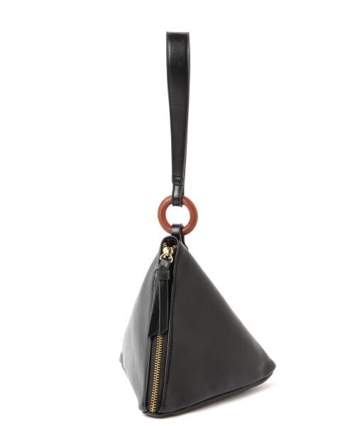 studio CLIP（スタディオクリップ）の「2WAYフェイクレザー三角バッグ（バッグ・ライトグレー/ブラック）」の5枚目の写真