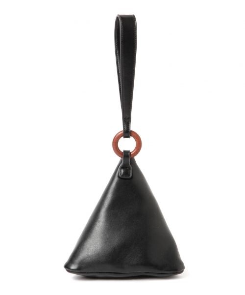 studio CLIP（スタディオクリップ）の「2WAYフェイクレザー三角バッグ（バッグ・ライトグレー/ブラック）」の3枚目の写真