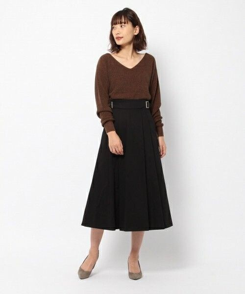 laboratory work（ラボラトリーワーク）の「サイドアジャストチノスカート（スカート・ブラック/ベージュ/イエロー）」の5枚目の写真