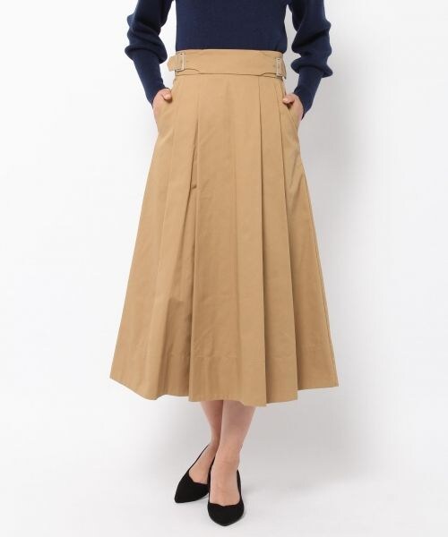 laboratory work（ラボラトリーワーク）の「サイドアジャストチノスカート（スカート・ブラック/ベージュ/イエロー）」の2枚目の写真