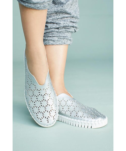 ilse jacobsen tulip perforated sneakers