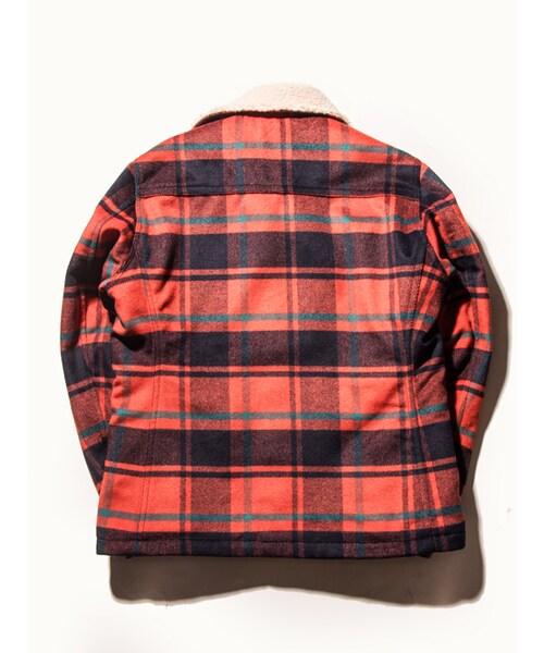 JACKROSE（ジャックローズ）の「ウールチェックボアランチコート
