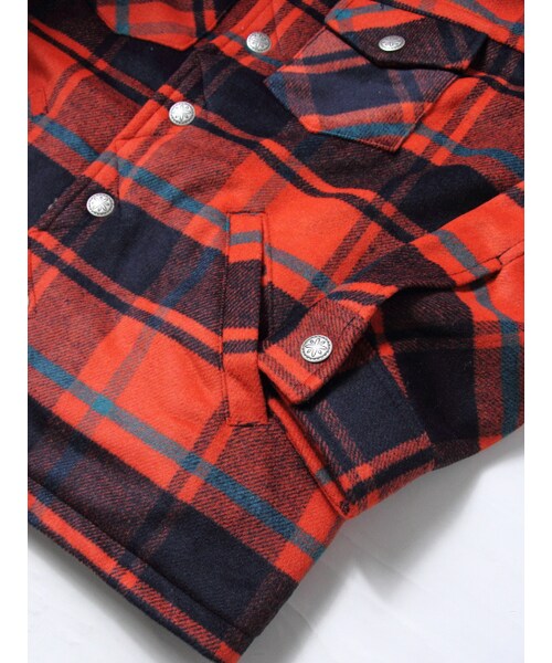 JACKROSE（ジャックローズ）の「ウールチェックボアランチコート