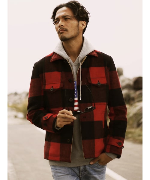 JACKROSE（ジャックローズ）の「FILM WOOL バッファローチェックCPO 