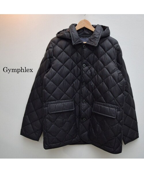 Gymphlex ジムフレックス の メンズ Gymphlex ジムフレックス ハンドキルトダウンフードジャケット J 1265nok ダウンジャケット コート Wear