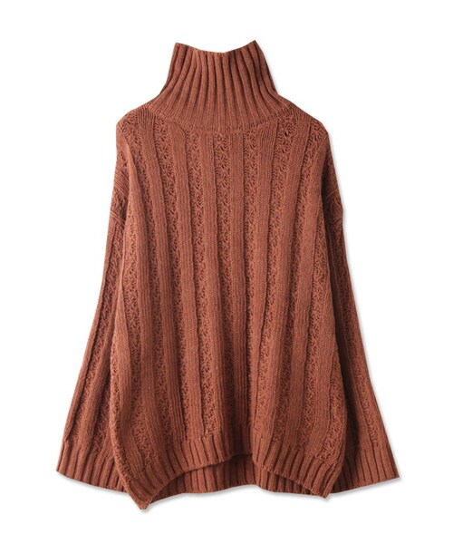 bodurine（ボドゥリネ）の「綺麗なケーブルニット*全3色*（ニット/セーター・レディース・그레이/화이트/브라운・one size）」の3枚目の写真