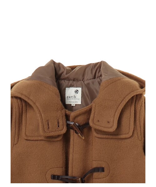 earth music&ecology（アースミュージックアンドエコロジー）の「・ミディダッフルコート（ジャケット/アウター・アイボリー/ライトグレー/ピンク/キャメル/サックスブルー/ネイビー・S/M）」の3枚目の写真