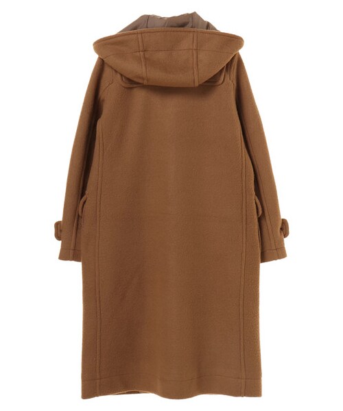 earth music&ecology（アースミュージックアンドエコロジー）の「・ミディダッフルコート（ジャケット/アウター・アイボリー/ライトグレー/ピンク/キャメル/サックスブルー/ネイビー・S/M）」の2枚目の写真