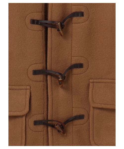 earth music&ecology（アースミュージックアンドエコロジー）の「・ミディダッフルコート（ジャケット/アウター・アイボリー/ライトグレー/ピンク/キャメル/サックスブルー/ネイビー・S/M）」の6枚目の写真