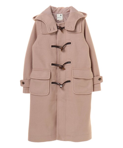 earth music&ecology（アースミュージックアンドエコロジー）の「・ミディダッフルコート（ジャケット/アウター・アイボリー/ライトグレー/ピンク/キャメル/サックスブルー/ネイビー・S/M）」の11枚目の写真