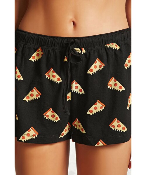 FOREVER 21（フォーエバー トゥエンティーワン）の「Pizza Partyパジャマセット（アンダーウェア・レディース・YELLOW/BLACK・XS/S/M/L）」の5枚目の写真