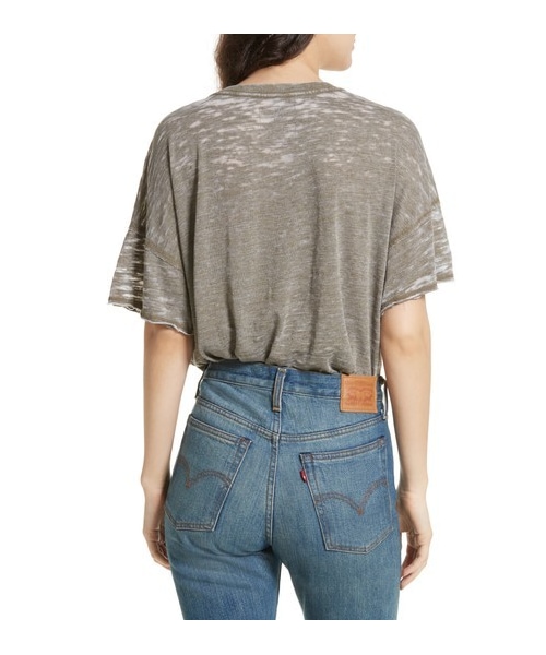 FREE PEOPLE（フリーピープル）の「Women's Free People Jordan Burnout Tee（Tシャツ/カットソー・レディース・White・Large/Medium/Small/X-Small）」の2枚目の写真