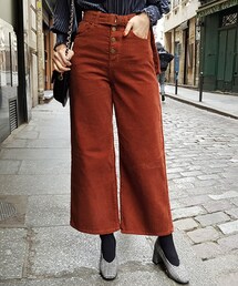 DHOLIC | ベルトSETボタンフライコーデュロイパンツ(その他パンツ)