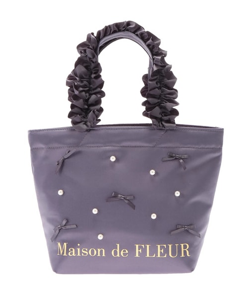 Maison de FLEUR(メゾンドフルール)の「・パールリボンフリル Maison de FLEUR(メゾンドフルール)の「・パールリボンフリル