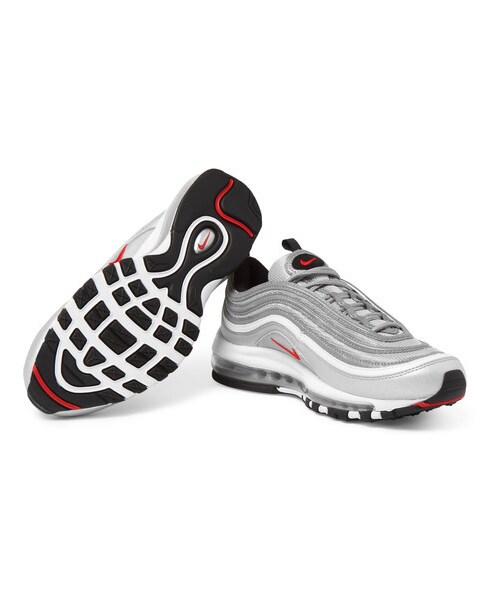 NIKE(ナイキ)の「Nike Air Max 97 Og Qs Mesh And Leather Sneakers(スニーカー・メンズ・Silver・US13/US12)」の3枚目の写真