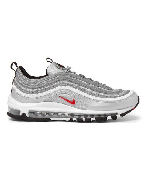 NIKE(ナイキ)の「Nike Air Max 97 Og Qs Mesh And Leather Sneakers(スニーカー・メンズ・Silver・US13/US12)」の5枚目の写真