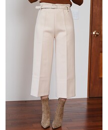 KORMARCH | ベルトSETハイウエストワイドパンツ(スラックス)