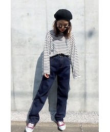 Flugge | Wide straight HW Denim(デニムパンツ)