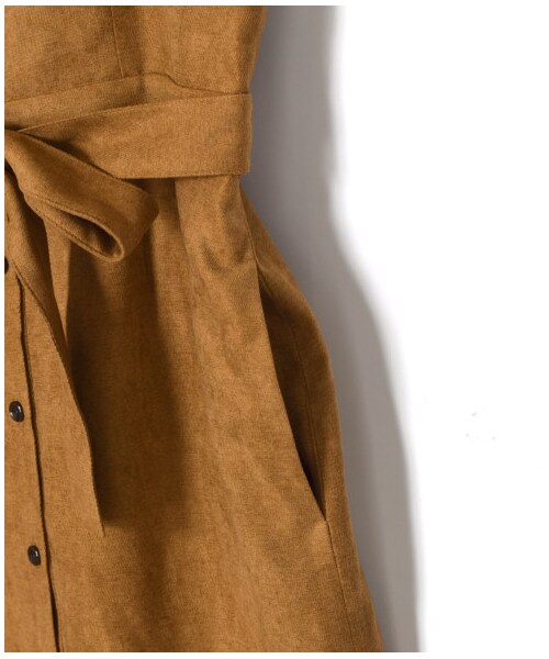 w closet（ダブルクローゼット）の「前開きナローワンピース（ワンピース/ドレス・レディース・ベージュ/キャメル/ピンク/ブラック・FREE）」の16枚目の写真