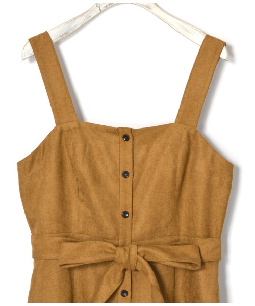 w closet（ダブルクローゼット）の「前開きナローワンピース（ワンピース/ドレス・レディース・ベージュ/キャメル/ピンク/ブラック・FREE）」の14枚目の写真